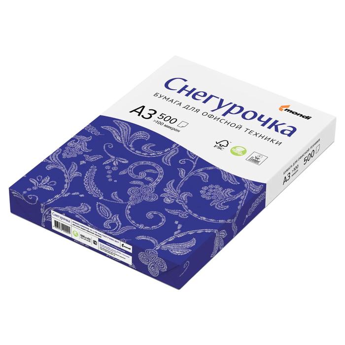 Бумага Снегурочка, А3, 80 гр/м2, 500 листов в пачке