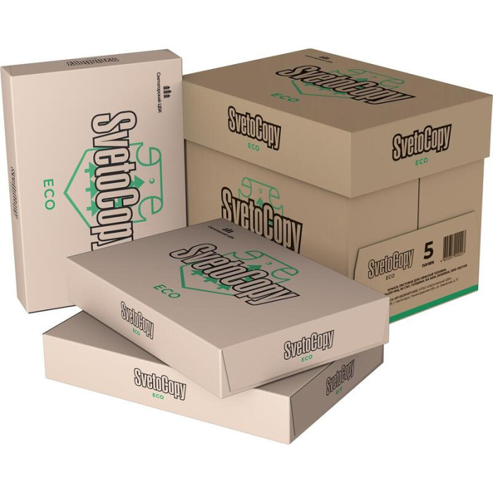 Бумага SvetoCopy ECO, А4, 80гр/м2, 500 листов в пачке