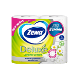 Бумага туалетная Zewa Camomile Comfort Делюкс трехслойная 3 слоя, 4 рулона