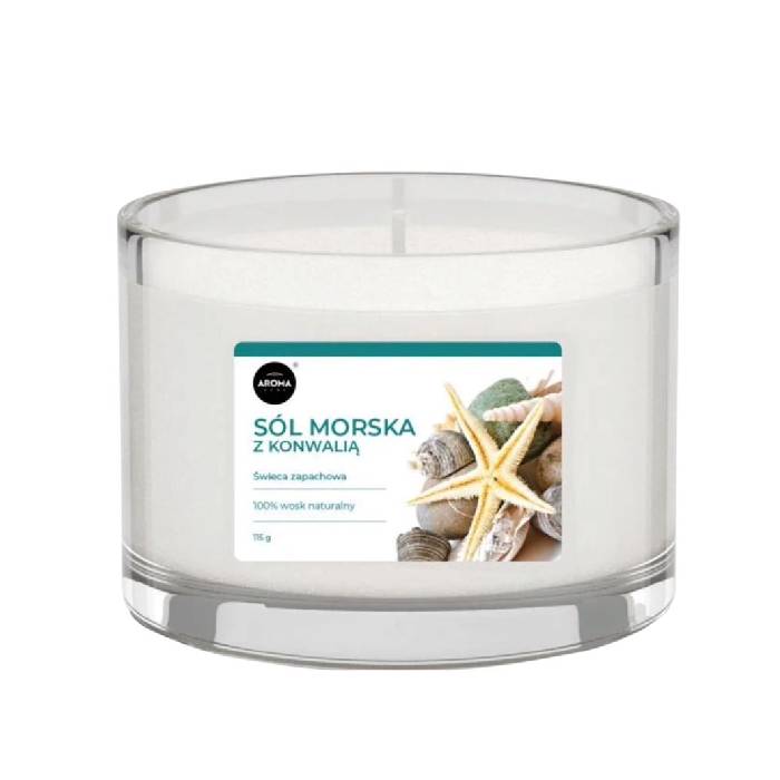 Ароматическая свеча Aroma Home Candles Sol Morska z Konwalia (ocean) 115г