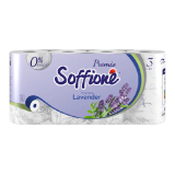 Soffione туалетная бумага Toscana Lavender 3 слоя 8 шт