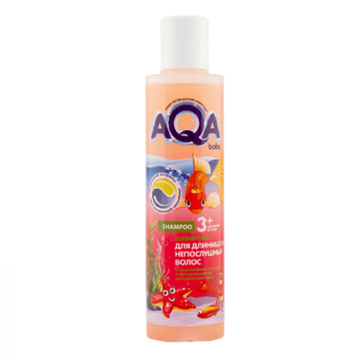 Aqa baby kids шампунь для длинных и непослушных волос 210 мл