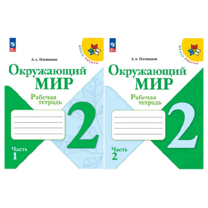 Рабочая тетрадь Окружающий мир 2 класс. 2 части. А.А.Плешаков