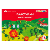 Пластилин «Цветик», 16 цветов