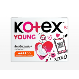 Kotex young прокладки 8 шт, 4 капли