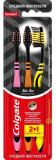 Щетка зубная CP Colgate Zig Zag Древесный уголь 2+1