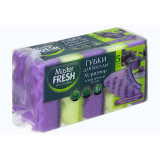 Губки для мытья посуды Master FRESH XL-размер STRONG effect 5шт