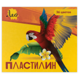 Пластилин со стеком Лео «Ярко» 36 цветов
