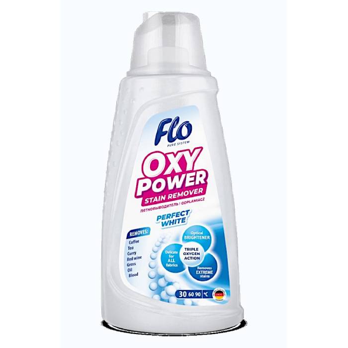 Пятновыводитель FLO OXY POWER WHITE 1.5л (7696)