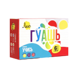Гуашь 6 цветов/20 мл, Лео «УЧИСЬ»