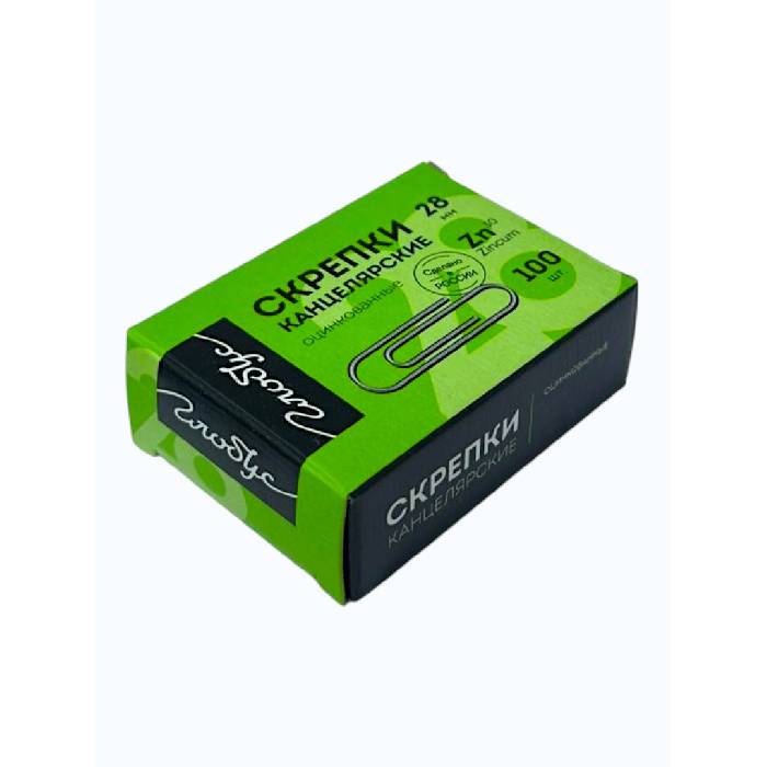 Скрепки цветные 28мм 70pcs Globus