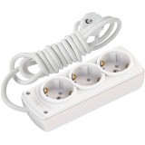 Удлинитель 3 гнезда 3метр 2P/10А/16A 250V MUTLUSAN