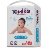 Подгузники детские TOMIKO 4размер (L- до 9-13 кг) 17 шт