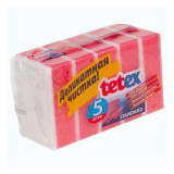 Губки бытовые для деликатной уборки, TETEX 5шт