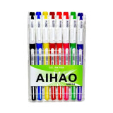 Цветные гелевые ручки AIHAO, AH811- 8, 8цв