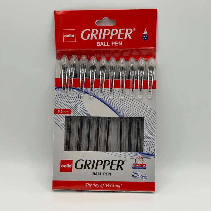 калем кара 0,5 мм BIC-CELLO GRIPPER оригиналдуу