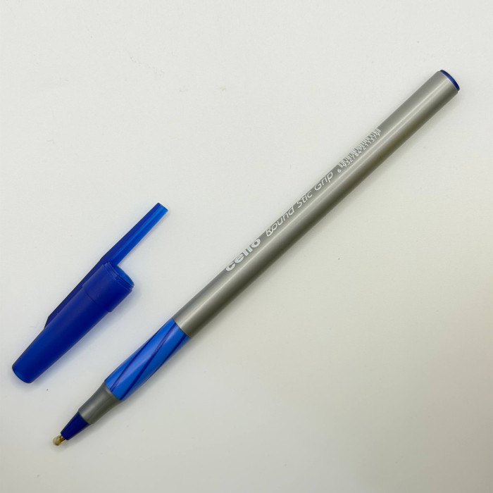 Ручка синяя 0,7мм Cello Round Stick Grip 