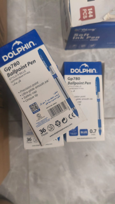 Ручки шариковые Dolphin GP780, синие 0.7 мм