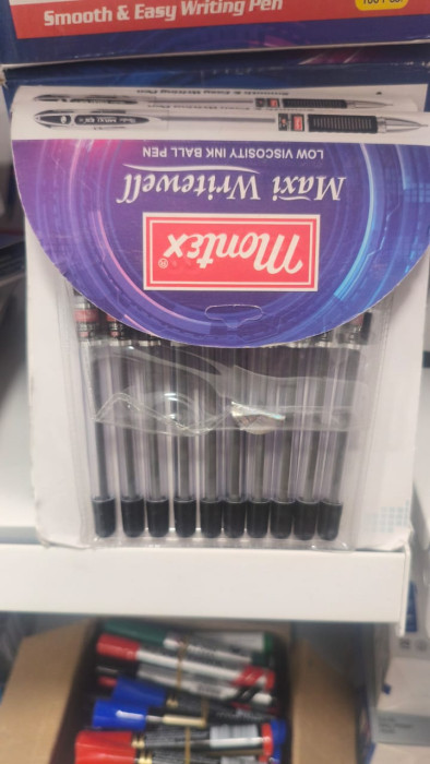 Ручки шариковые Montex Maxi Writewell, черные