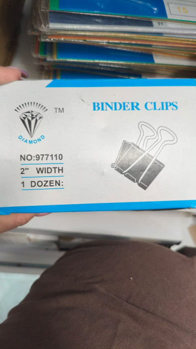 Зажимы для бумаг Binder Clips 51 мм, упаковка
