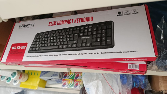 Клавиатура WinStar WS-KB-502 Slim Compact, черная