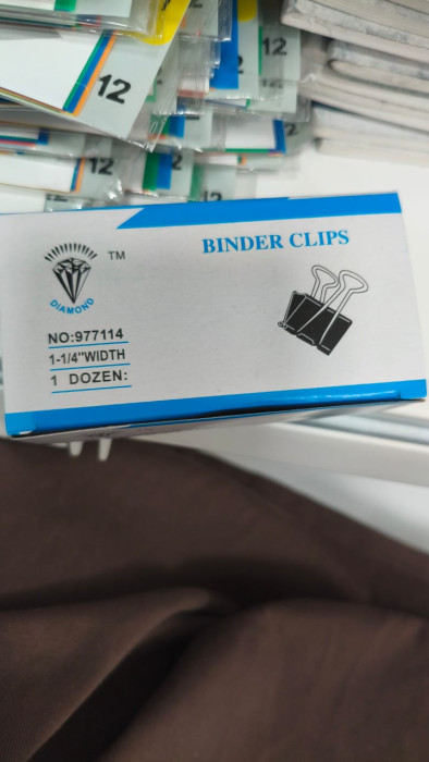 Зажимы для бумаг Binder Clips 32 мм, упаковка