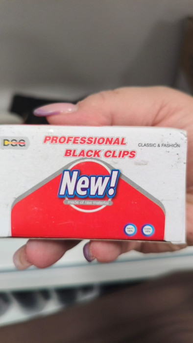 Зажимы для бумаг Professional Black Clips, 25 мм