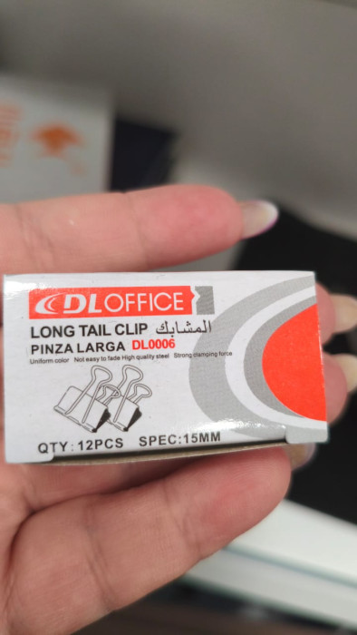 Зажимы для бумаг DL Office DL0006, 15 мм