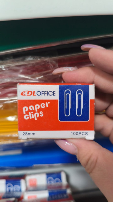 Скрепки DL Office Paper Clips, 28 мм