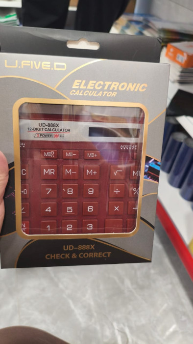 Калькулятор U-Five UD-888X, красный