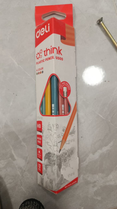 Набор стержней Deli e-ink, красный