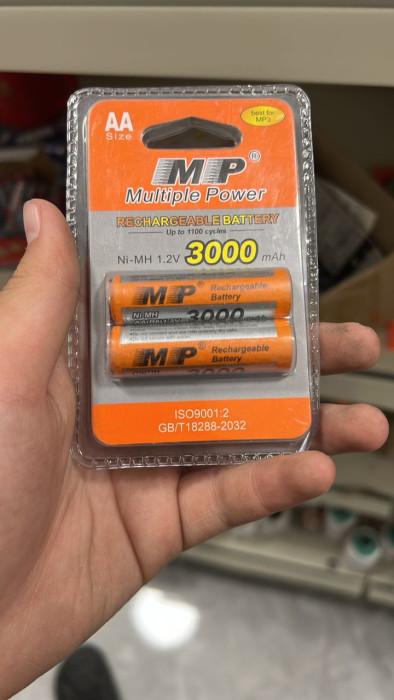 Аккумуляторные батарейки MP 3000