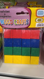 Кубики Wood Crafts цветные